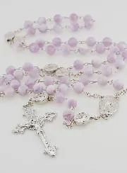 Miraculous Medal Rosary - Purple