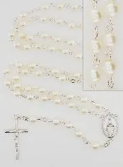 Miraculous Medal Rosary Mother-of-Pearl