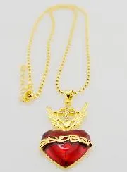 Religious Necklace Ex-Voto and Cross - 40cm