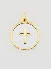 Enamelled Cross Medal - White