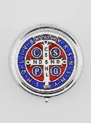 Host Box Pyx - Saint Benedict Medal
