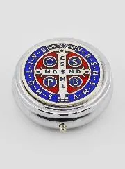 Host Box Pyx - Saint Benedict Medal