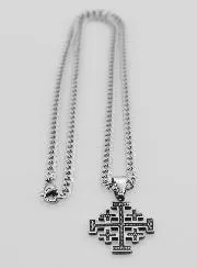 Religious Necklace with Jerusalem Cross