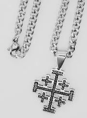 Religious Necklace with Jerusalem Cross