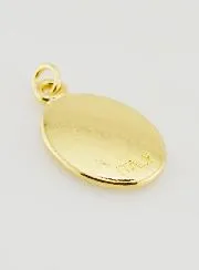 Golden Medal Our Lady of Lourdes - 25mm