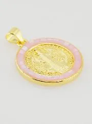 Saint Benedict Medal - Pink Rim