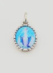 Medal with Twisted Edge 15mm - Miraculous Virgin