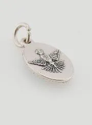 Medal with Twisted Edge 15mm - Miraculous Virgin