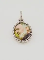 Twisted Edge Medal 15mm - Father Pio