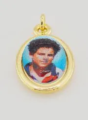 Golden Medal Saint Carlo Acutis - 25mm