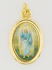 Golden Medal Saint Gabriel - 25mm