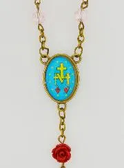 Rosary Miraculous Medal - Pink