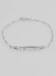 Silver Christening Bracelet for Child - 15cm