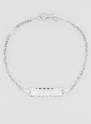 925 Sterling Silver Baby Identity Bracelet - 16cm