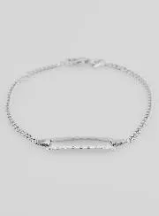 925 Sterling Silver Baby Identity Bracelet - 16cm