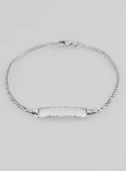Silver Christening Bracelet for a Child - 16cm