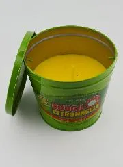 Lemongrass Candle in Metal Bucket - Green