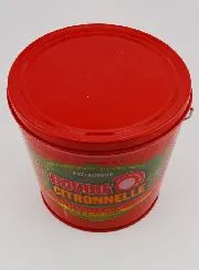 Lemongrass Candle in Metal Bucket - Red