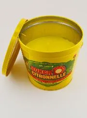 Lemongrass Candle in Metal Bucket - Yellow