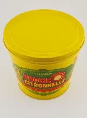 Lemongrass Candle in Metal Bucket - Yellow