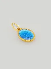 Miraculous Medal in Gold-Plated Silver and Enamel - 10mm