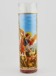 Candle in Glass - Saint Michael
