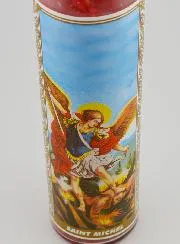 Candle in Glass - Saint Michael