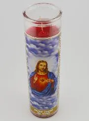 Candle in Glass - Sacred Heart of Jesus