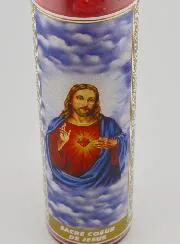 Candle in Glass - Sacred Heart of Jesus