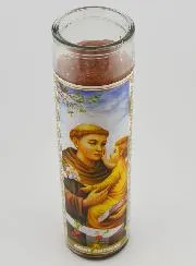 Candle in Glass - Saint Anthony