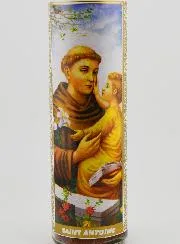 Candle in Glass - Saint Anthony