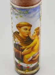 Candle in Glass - Saint Anthony