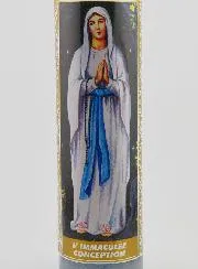 Candle in Glass -  Immaculate Conception