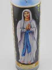 Candle in Glass -  Immaculate Conception