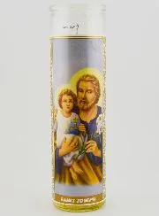 Candle in Glass - Saint Joseph