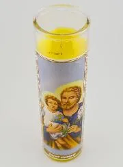 Candle in Glass - Saint Joseph