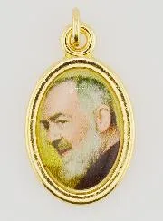 Golden Medal of Saint Father Pio - 25mm