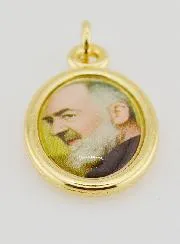 Golden Medal of Saint Father Pio - 25mm