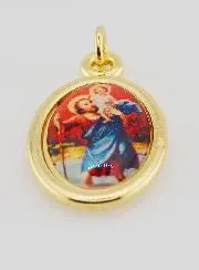 Golden Medal of Saint Christopher - 25mm