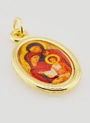 Golden Medal Holy Family - 25mm