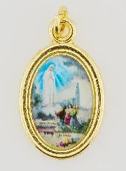 Golden Medal Our Lady of Fatima - 25mm