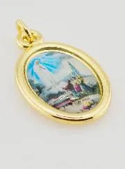 Golden Medal Our Lady of Fatima - 25mm