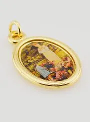 Golden Medal Our Lady of la Salette - 25mm