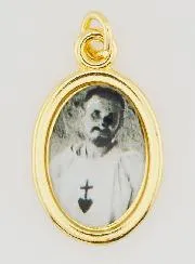 Golden Medal Saint Charles of Foucauld - 25mm