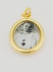 Golden Medal Saint Charles of Foucauld - 25mm