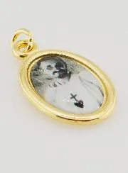Golden Medal Saint Charles of Foucauld - 25mm