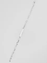 Silver Bracelet for Men - 4mm Curb Chain