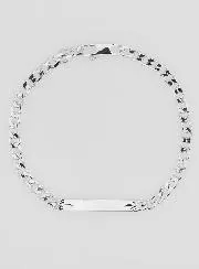 Silver Bracelet for Men - 4mm Curb Chain