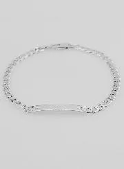 Silver Bracelet for Men - 4mm Curb Chain