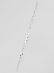 Men's Curb Bracelet in Silver -  4mm Curb Chain